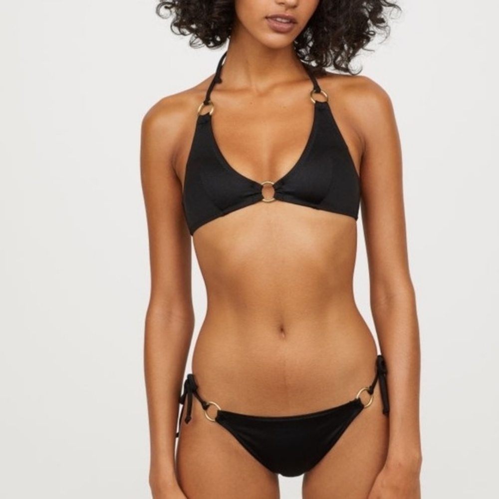 NWOT Gold rings bikini set H&M
